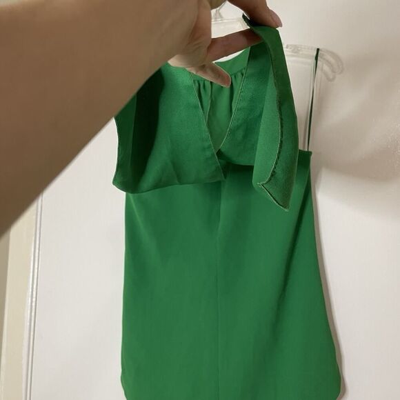 Trina Turk Green halter sleeveless flowy blouse top size XS - Picture 6 of 6